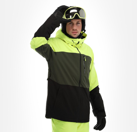 Jachetă sport de iarnă pentru bărbați O'Neill Carbonite Snowboard Ski 10K Verde Negru
