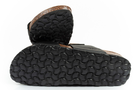 Sandale damă Bio Bio, model turnat, piele naturală, negru