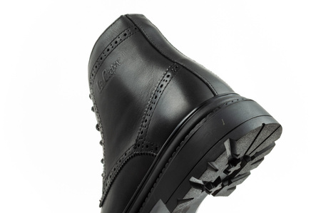 Ghete Chelsea Lee Cooper pentru bărbați, Ghete elegante din piele, negre