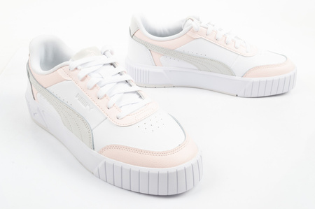 Teniși sport Puma Carina Mia din piele pentru femei, culoare albă
