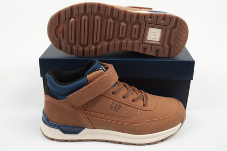Ghete pentru copii GAP Jack, maro, cu velcro