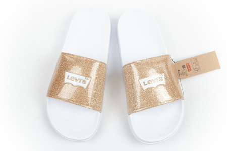 Șlapi sport Levi's pentru femei, confortabili, cu sclipici, la modă