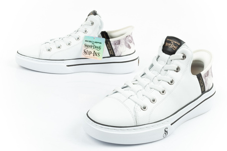 Pantofi bărbați Skechers SLIP-INS [251016] Snoop Dogg, alb.