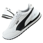 Pantofi sport Puma ST Runner v4 pentru copii, piele albă