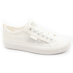 Teniși de damă Lee Cooper, model ajurat, albi, confortabili, pantofi de vară
