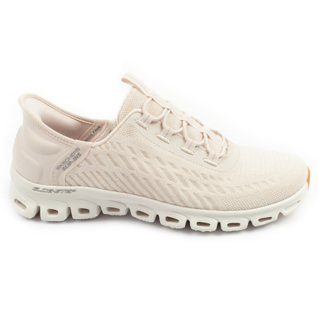 Teniși Skechers Glide-Step pentru femei, pantofi sport confortabili ecru