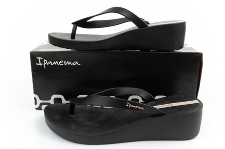 Sandale de damă Ipanema Selfie Fem, confortabile, negre, cu platformă, la modă