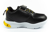 Pantofi sport pentru copii Leomil, adidași ușori Pokemon cu velcro, LED, negru și galben
