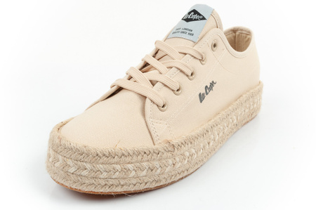 Tenisi espadrile damă Lee Cooper [LCW-25-44-3215L] Platformă, bej.