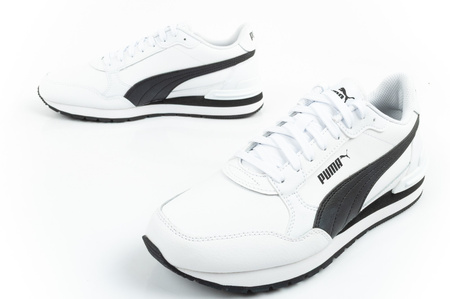 Pantofi sport Puma ST Runner v4 pentru copii, piele albă