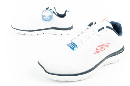 Pantofi sport Skechers Summits-Torre, sneakerși sport pentru bărbați, ușori și confortabili, albi