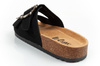 Sandale Slip-On pentru femei Lee Cooper, piele întoarsă neagră, confortabile, ușoare