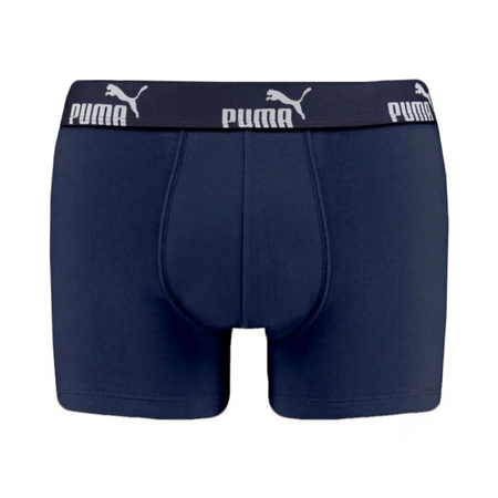 Boxeri bărbătești Puma, set de 3, albastru-bleumarin