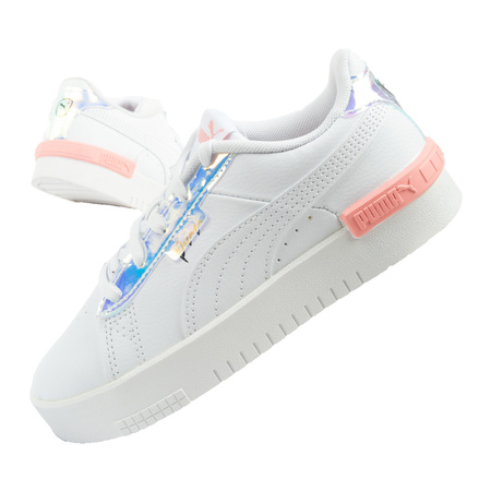 Pantofi sport Puma Jada Crystal pentru copii, cu platformă albă