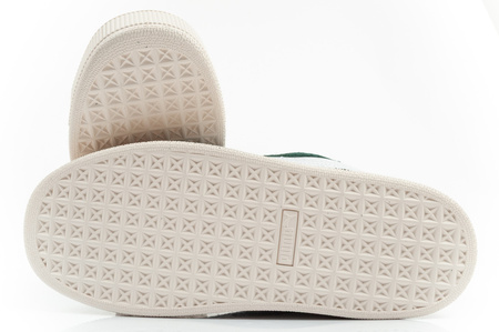 Pantofi sport Puma Suede XL Hairy din piele, verde la modă [397241 02]