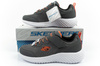 Pantofi sport Skechers Bounder pentru copii cu velcro, ușori, gri la modă