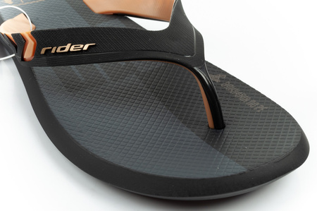 Șlapi sport Rider pentru bărbați, R1 Prime, negri, confortabili