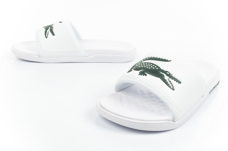 Șlapi bărbați Lacoste Croco Dualiste [201R5] alb.