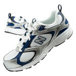 Pantofi sport New Balance 408 pentru bărbați, la modă, confortabili, albi, argintii