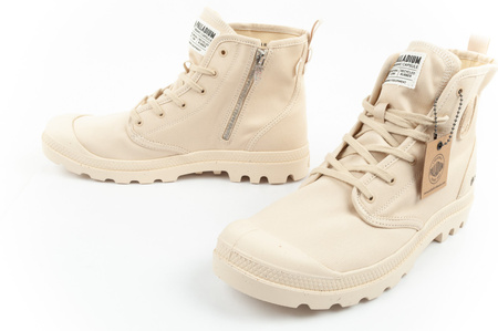 Teniși sport Palladium Pampa Zip pentru bărbați, bej