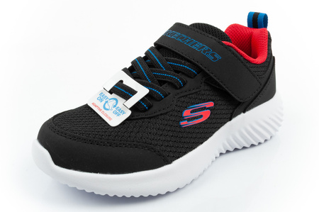 Pantofi sport Skechers Bounder pentru copii cu velcro, ușori, la modă, negri