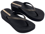Șlapi Ipanema Mesh XI Plat Fem Platform pentru femei, negri