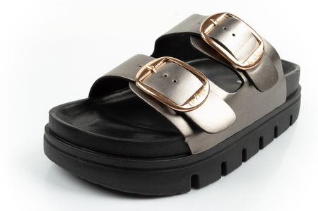 Pantofi sport Lee Cooper pentru femei, argintii, cu platformă confortabilă și la modă