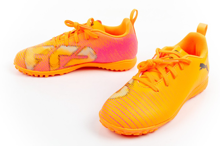 Ghete de fotbal pentru gazon artificial Puma Future 8 Play TT pentru copii, portocalii