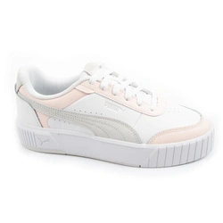 Teniși sport Puma Carina Mia din piele pentru femei, culoare albă