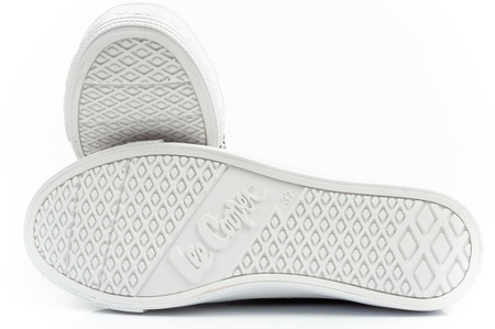 Teniși Lee Cooper cu sclipici și dantelă pentru femei, negri [LCW-25-31-3421L]