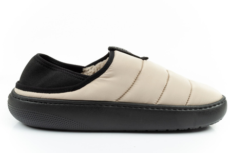 Papuci de casă Crocs Classic Puff Moc pentru bărbați, bej
