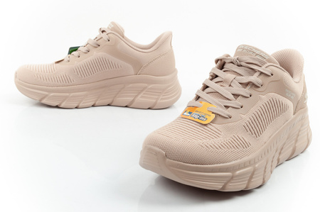 Pantofi sport confortabili Skechers Bobs B Flex SLIP-INS bej pentru femei