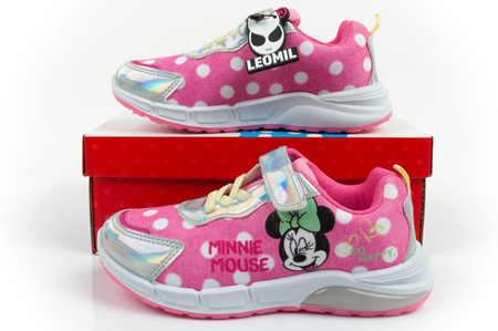 Pantofi sport pentru copii Leomil [DM011035] Minnie Mouse LED, roz.