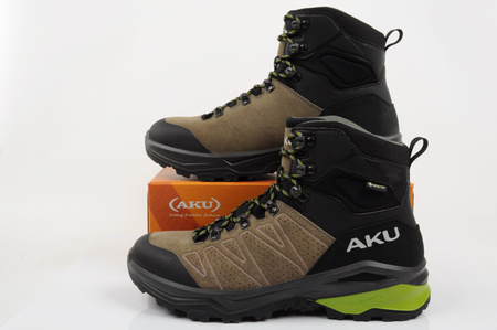 Pantofi de trekking Aku Adapta Gore-Tex din piele, negri și verzi, pentru bărbați