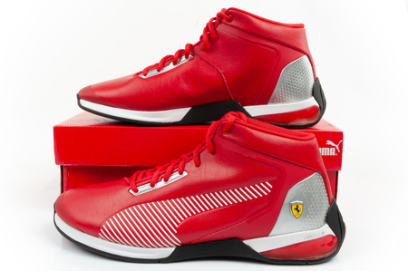 Pantofi sport Puma Ferrari Race Kart Cat-X Mid [306549 02] pentru bărbați, până la glezne, roșii.