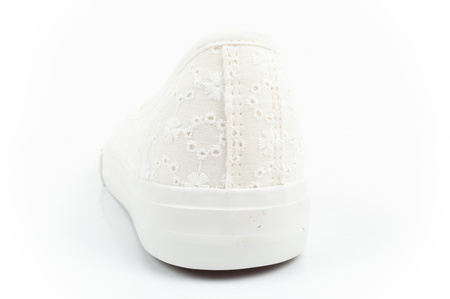 Lee Cooper Schuhe Sneaker Ballerina weiß bestickt Slip-on bequem