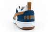 Teniși bărbătești Puma Rebound v6, la modă, confortabili, albi, bleumarin, maro