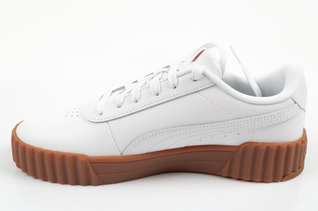 Teniși din piele Puma Carina 3.0 pentru femei, de culoare albă, la modă