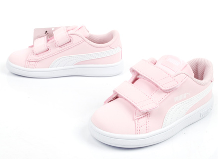 Pantofi sport pentru copii Puma Smash v2 [365183 49], roz și alb.