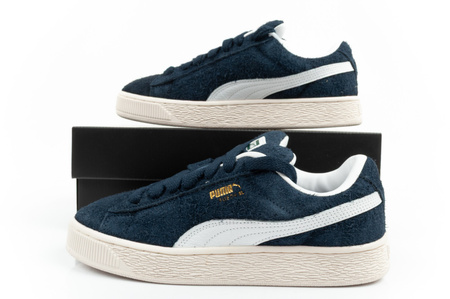 Pantofi sport Puma Suede XL Hairy pentru bărbați, piele, la modă, bleumarin [397241 01]