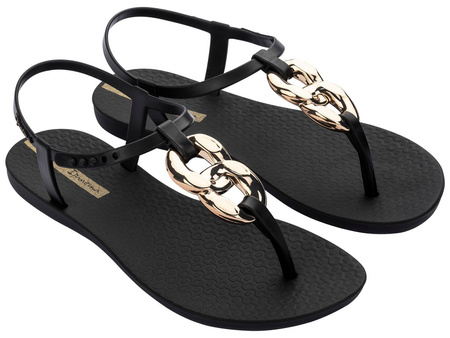 Sandale Ipanema Sandal Class pentru femei, culoare neagră și aurie la modă
