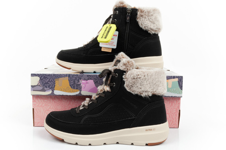 Pantofi sport de iarnă Skechers de damă [144199/BLK], negru.