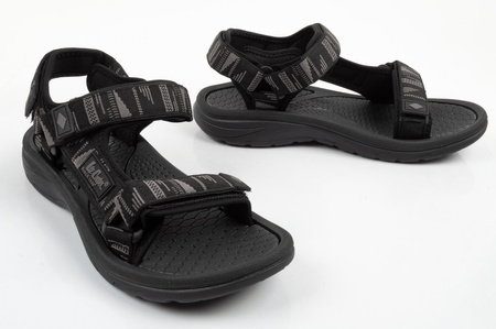 Sandale Lee Cooper pentru bărbați cu velcro pentru vară, plajă, negre ușoare