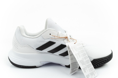 Pantofi de tenis Adidas GameCourt 2, albi