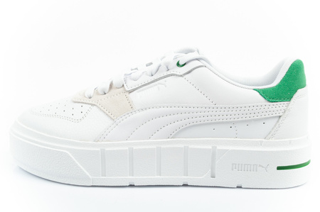 Pantofi sport damă Puma Cali Court Match din piele cu platformă albă [393094 01]