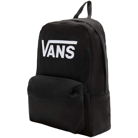Rucsac școlar urban Vans Old Skool Print 22L, negru, logo VANS mare