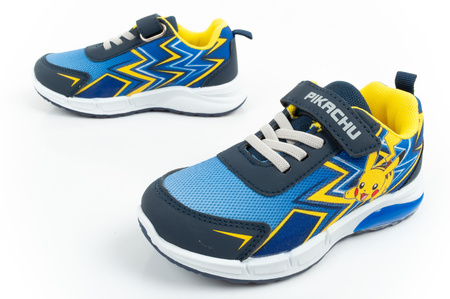 Pantofi sport pentru copii Leomil Pokemon, cu velcro luminos și LED [PO002339]  albastru