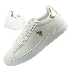 Teniși U.S. Polo Assn. pentru femei, la modă, confortabili, albi