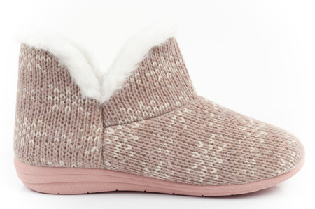 Papuci de damă Scholl Creamy Bootie [F301471023] izolați, roz.