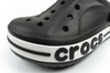 Sandale Crocs Bayaband pentru copii, negre, confortabile, ușoare